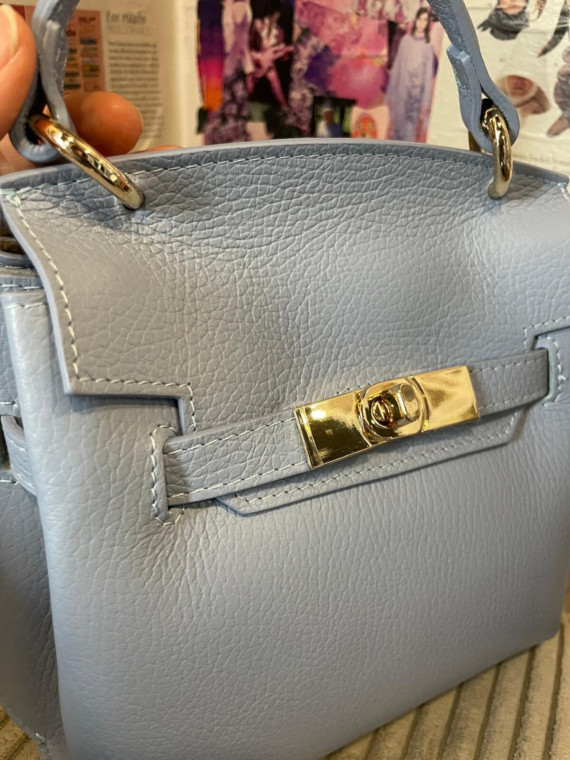 Bolso cuadrado piel - 3