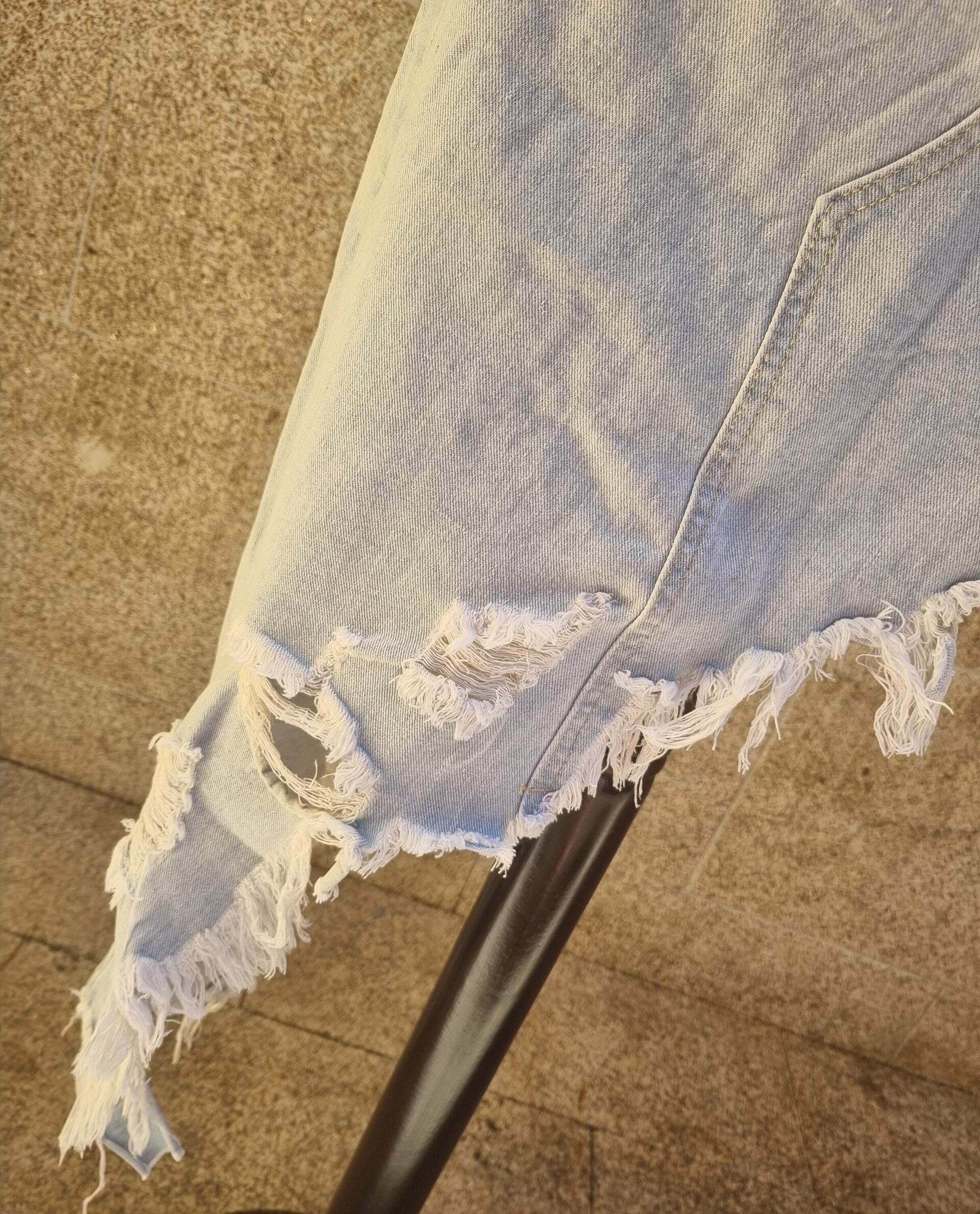 Falda denim asimétrica - 2