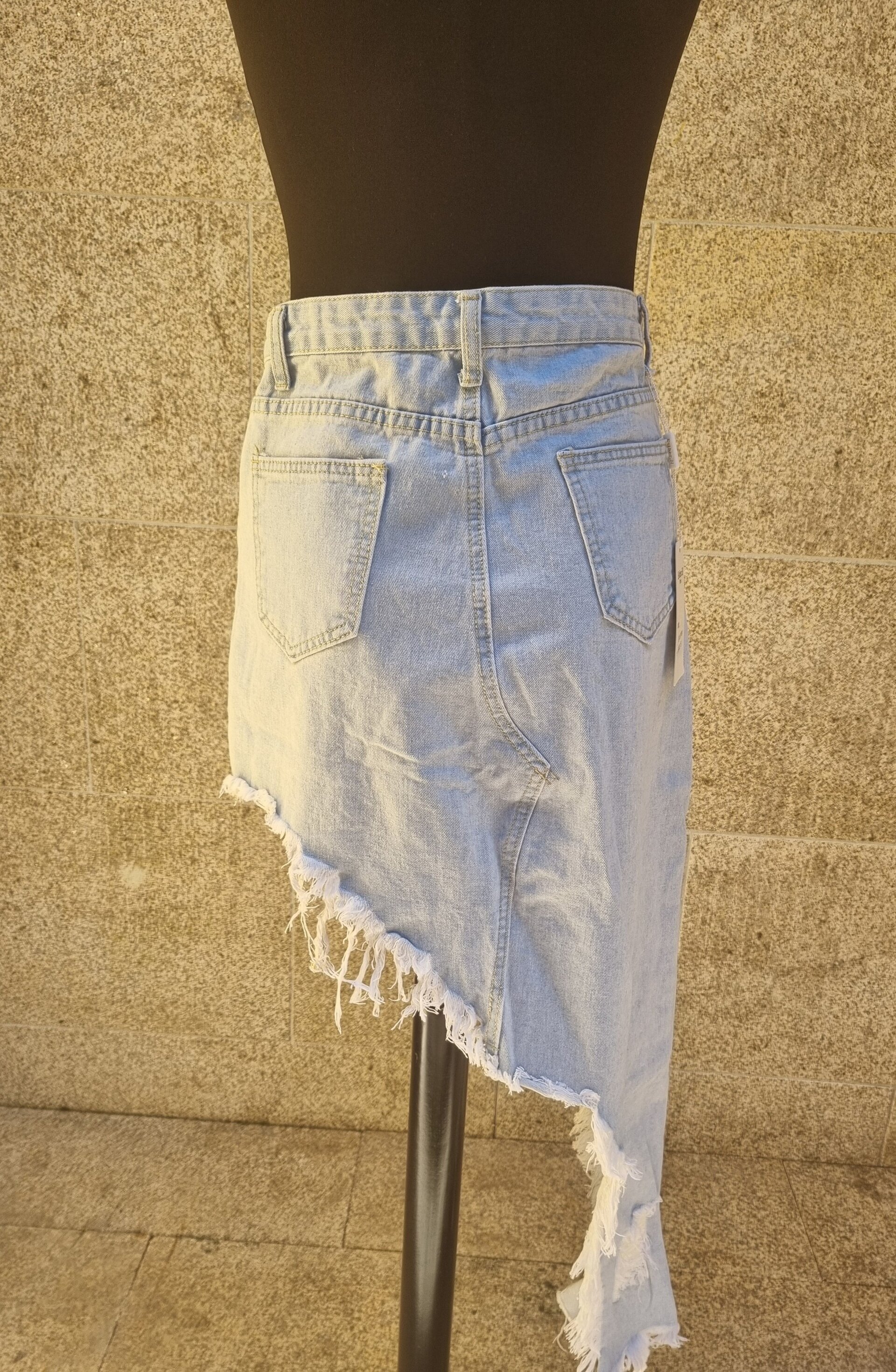 Falda denim asimétrica - 4