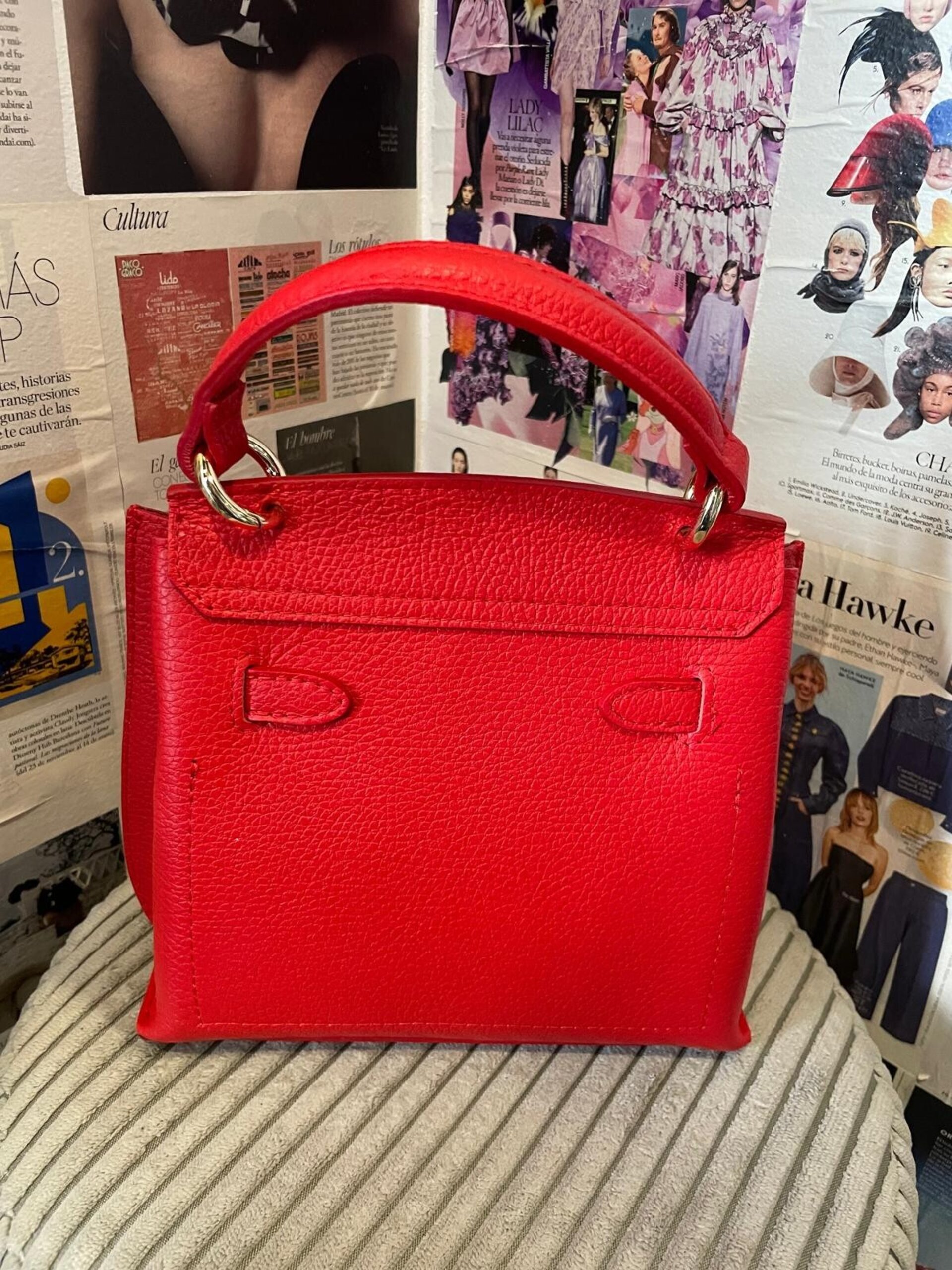 Bolso cuadrado piel - 10