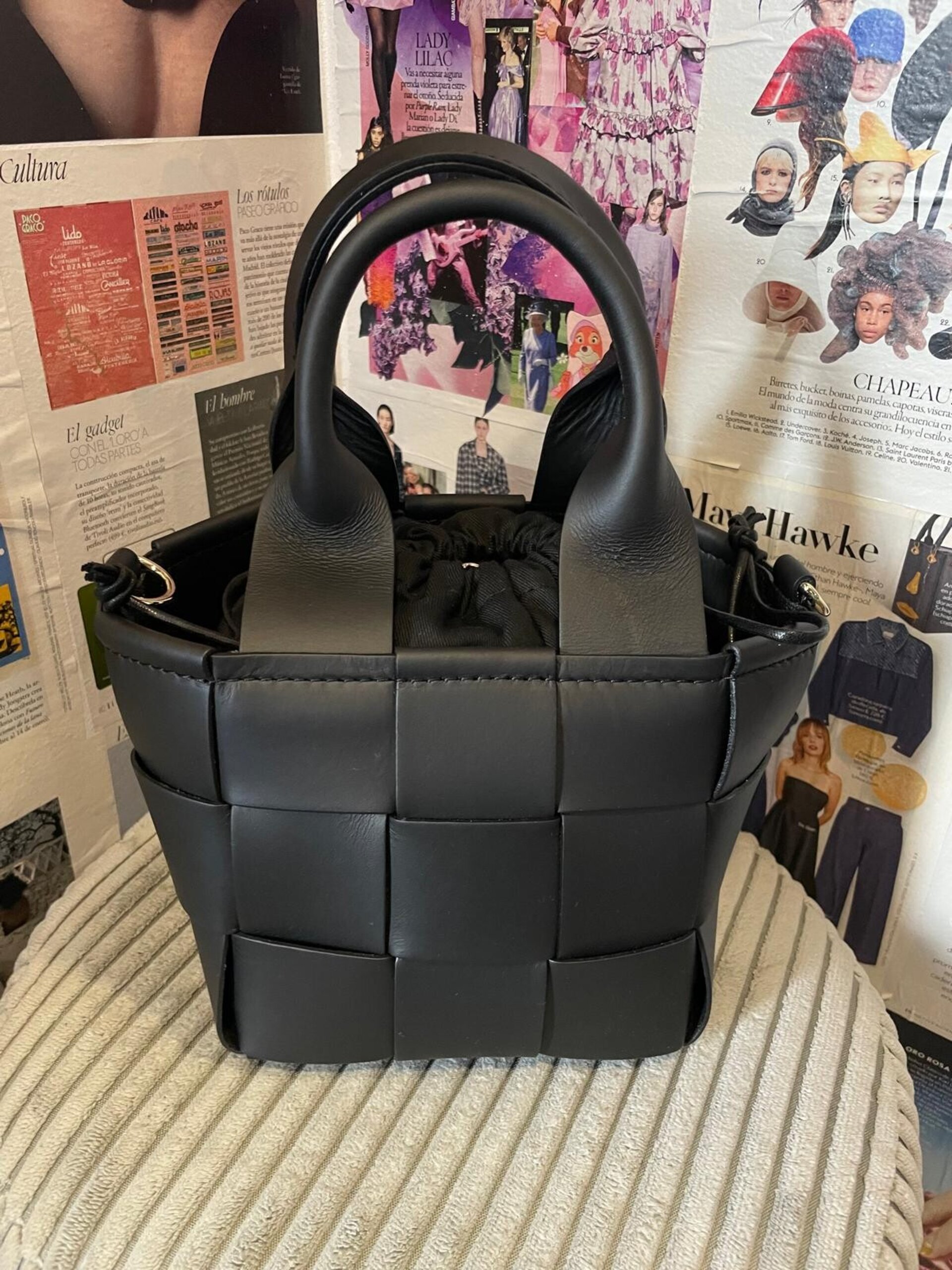Bolso trenzado negro - 4