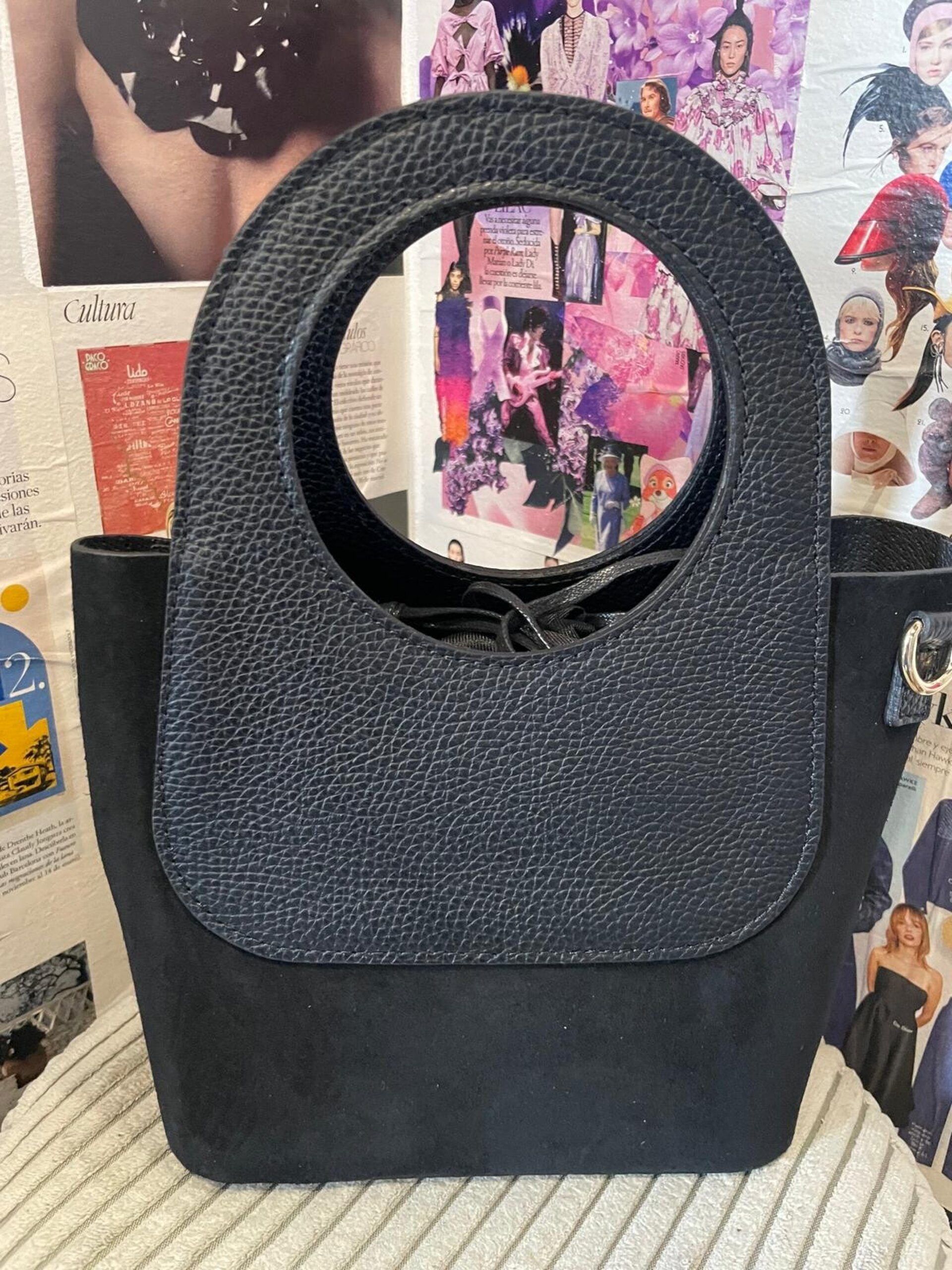 Bolso asa piel - 4