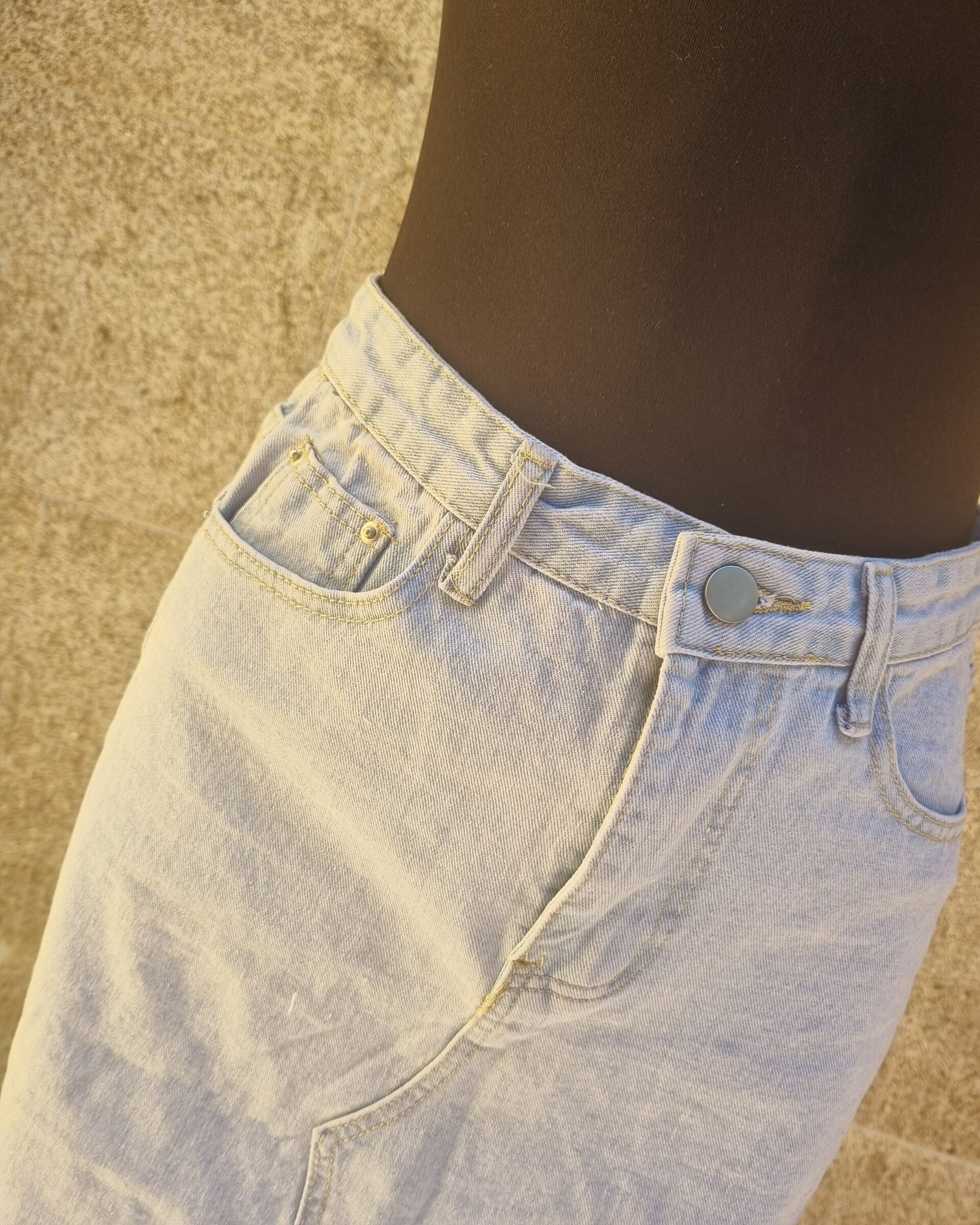 Falda denim asimétrica - 1