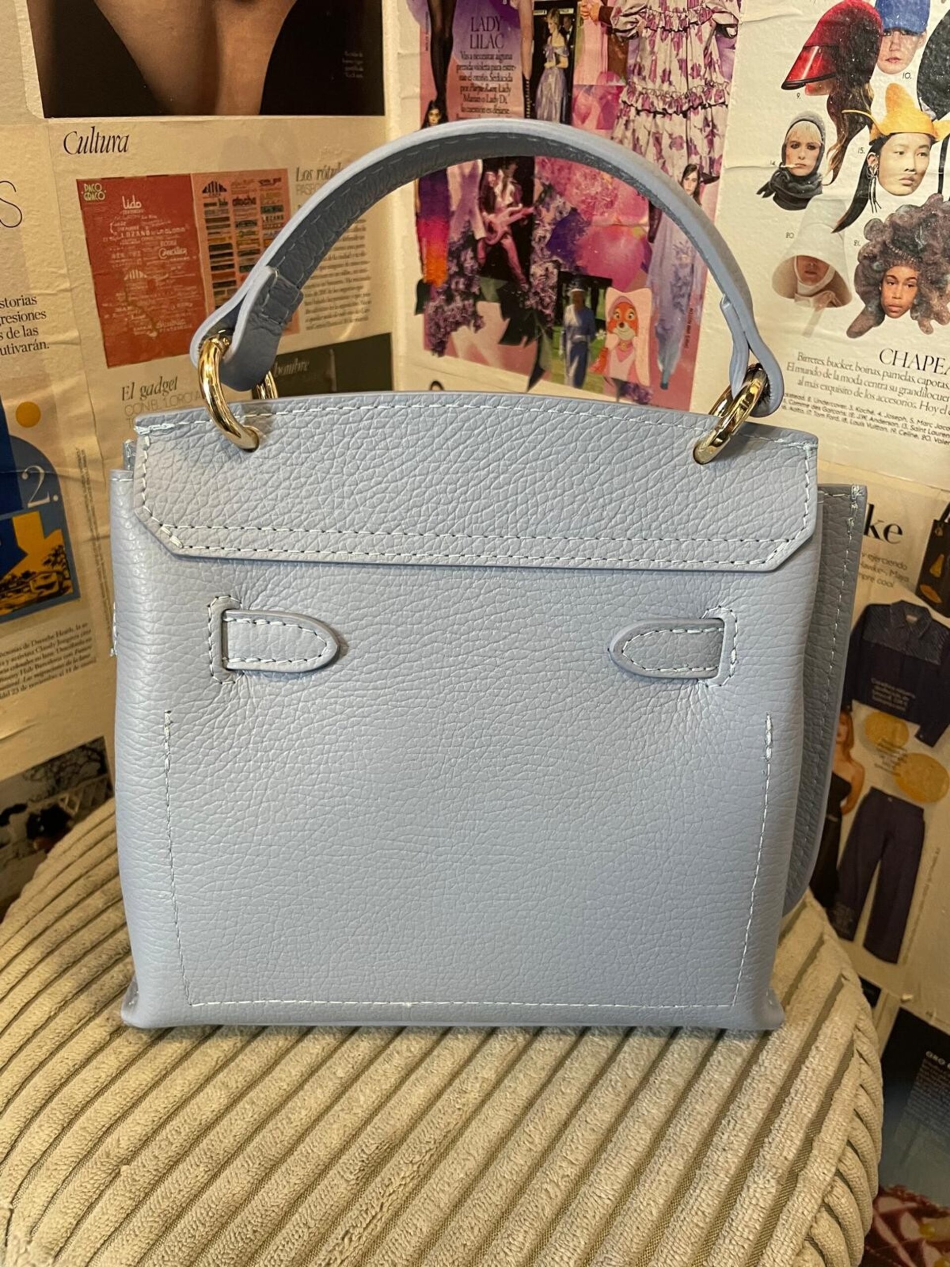 Bolso cuadrado piel - 9