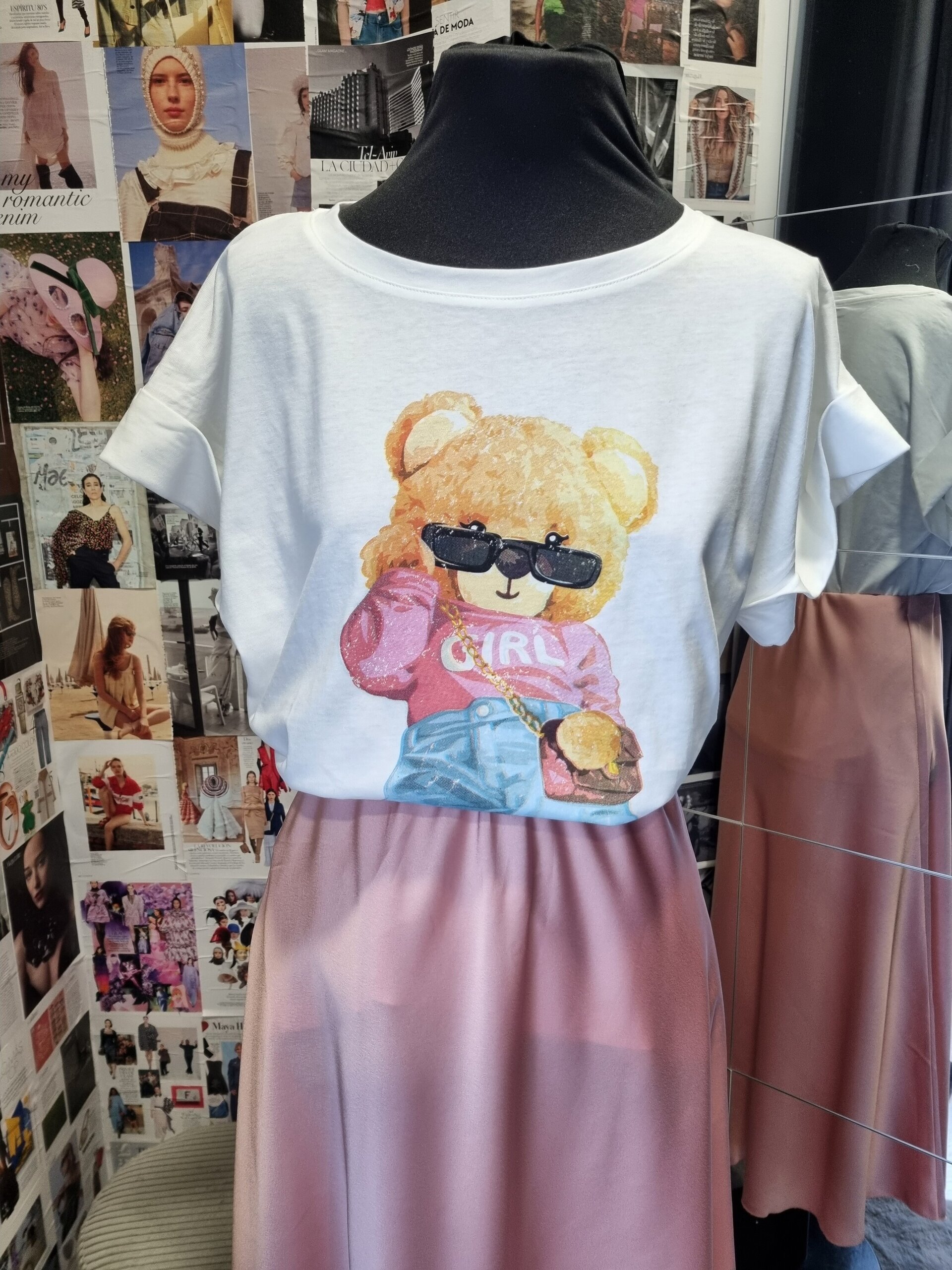 Falda primavera satinada - 5